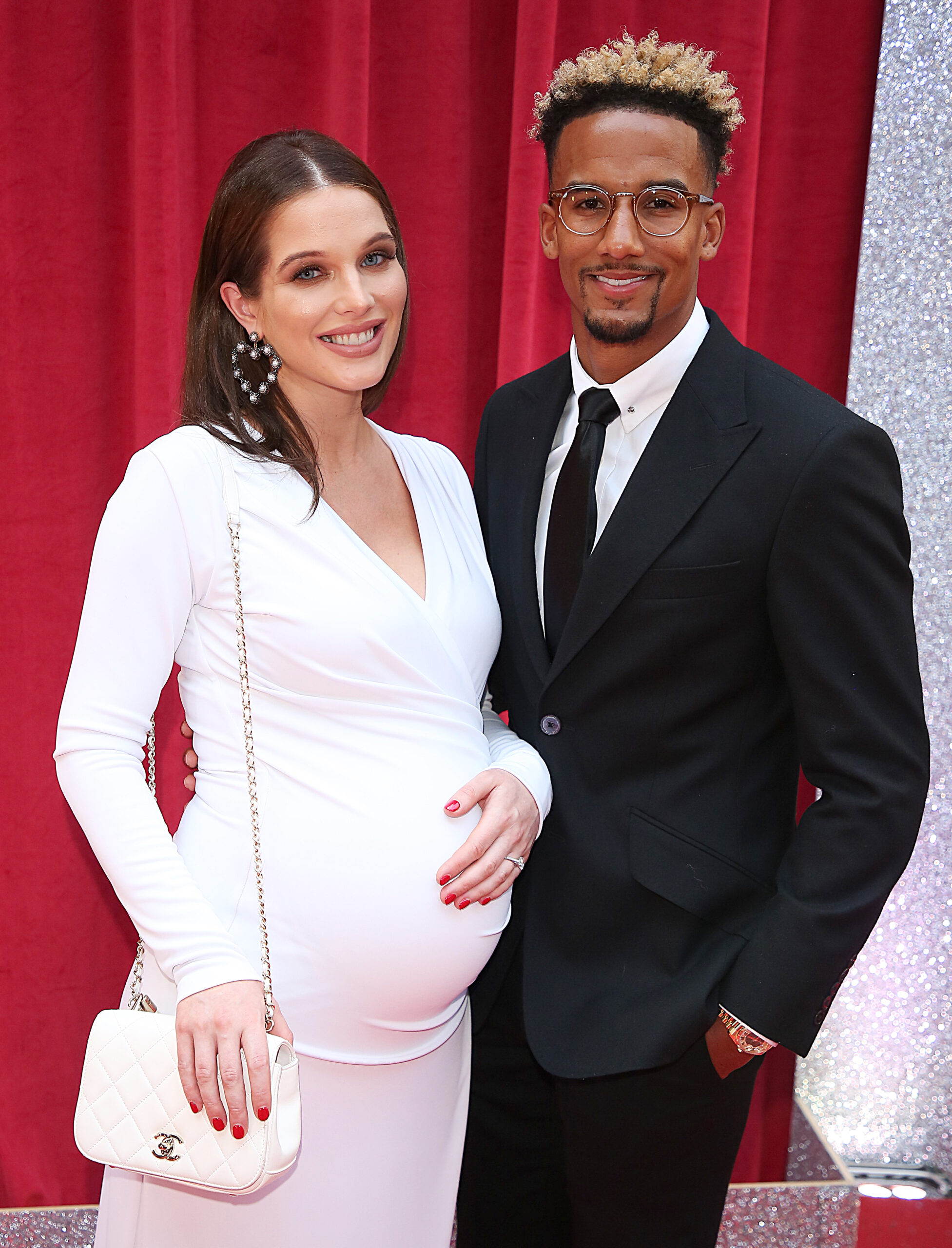 Helen and Scott on a red carpet 