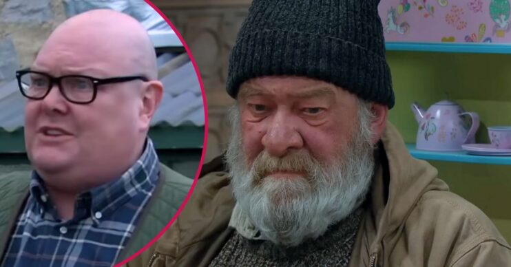 Emmerdale's Paddy and Bear (Credit: ITV/Comp ED!)