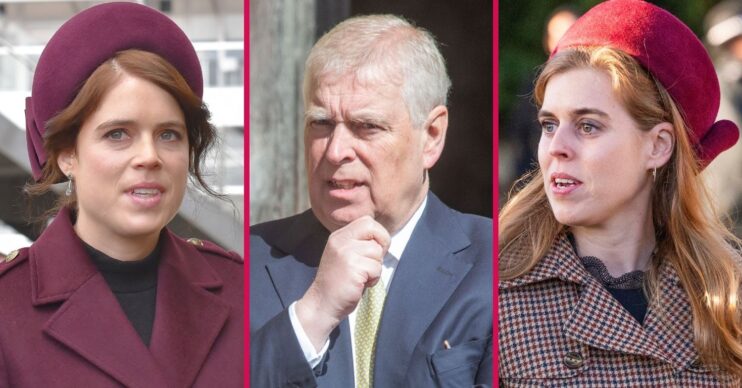 ED composite of Princess Eugenie, Beatrice and Andrew Mountbatten-Windsor at royal events