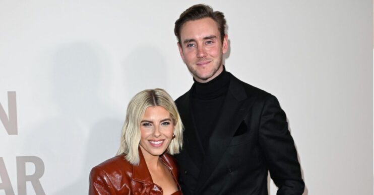 Mollie King and Stuart Broad on the red carpet