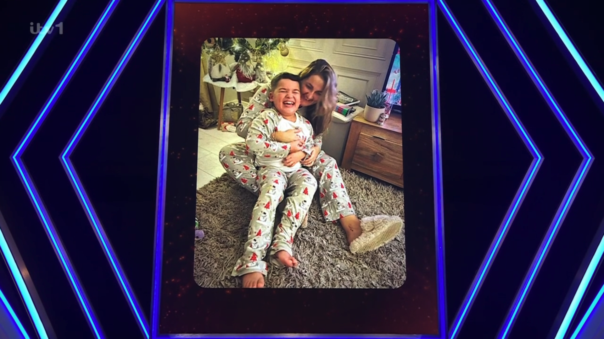 Becca with her little boy on Deal or No Deal