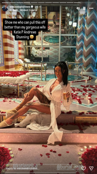 Katie Price at her proposal in Dubai