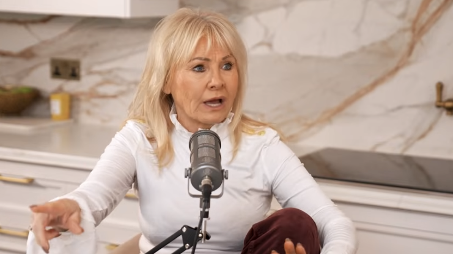 Carol Wright on her podcast