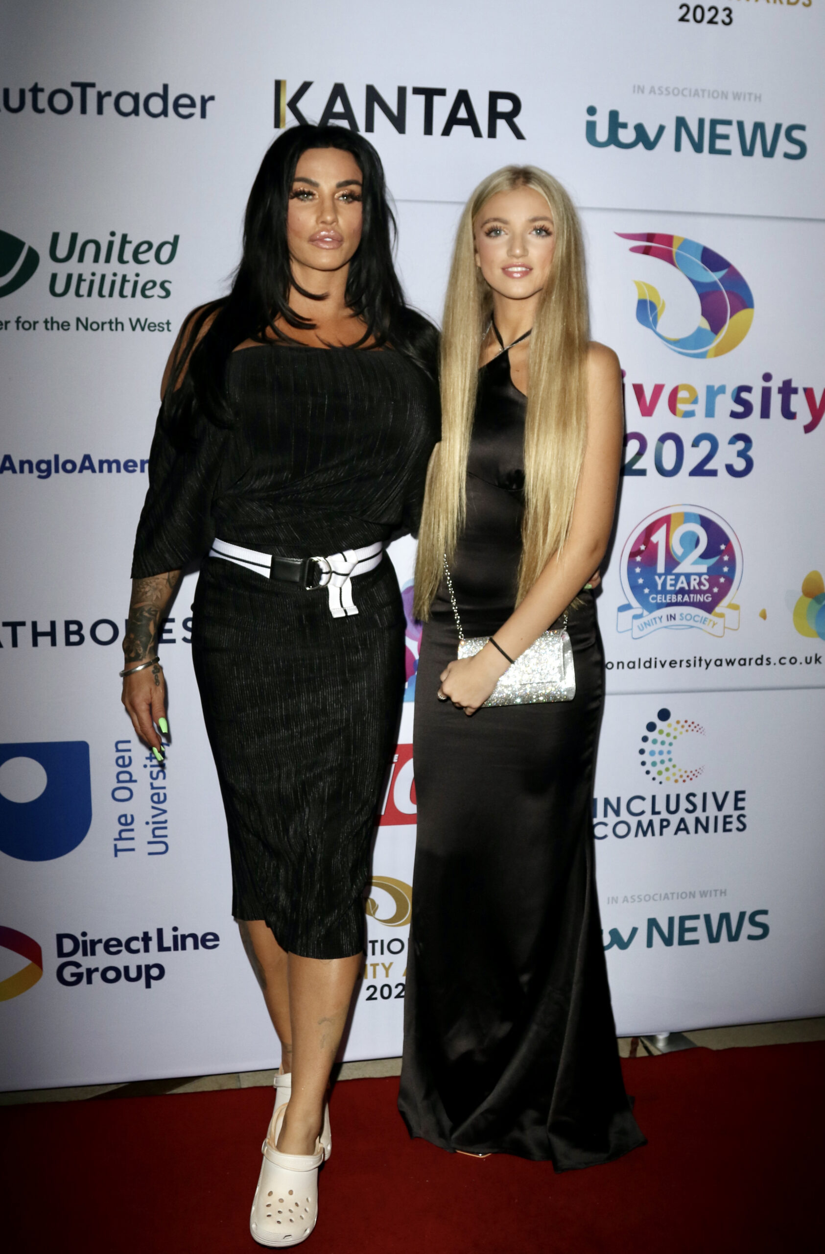 Katie Price and Princess Andre on the red carpet