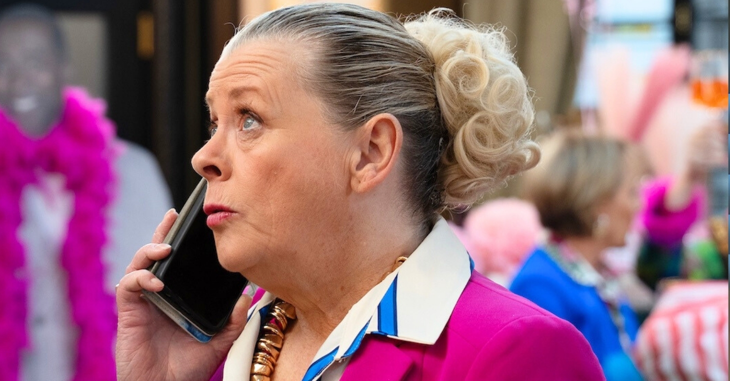 Coronation Street's Bernie on phone