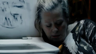 Coronation Street's Bernie slumped against toilet