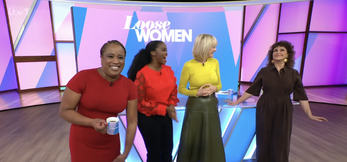 Loose Women showing off Nadia's new hairstyle