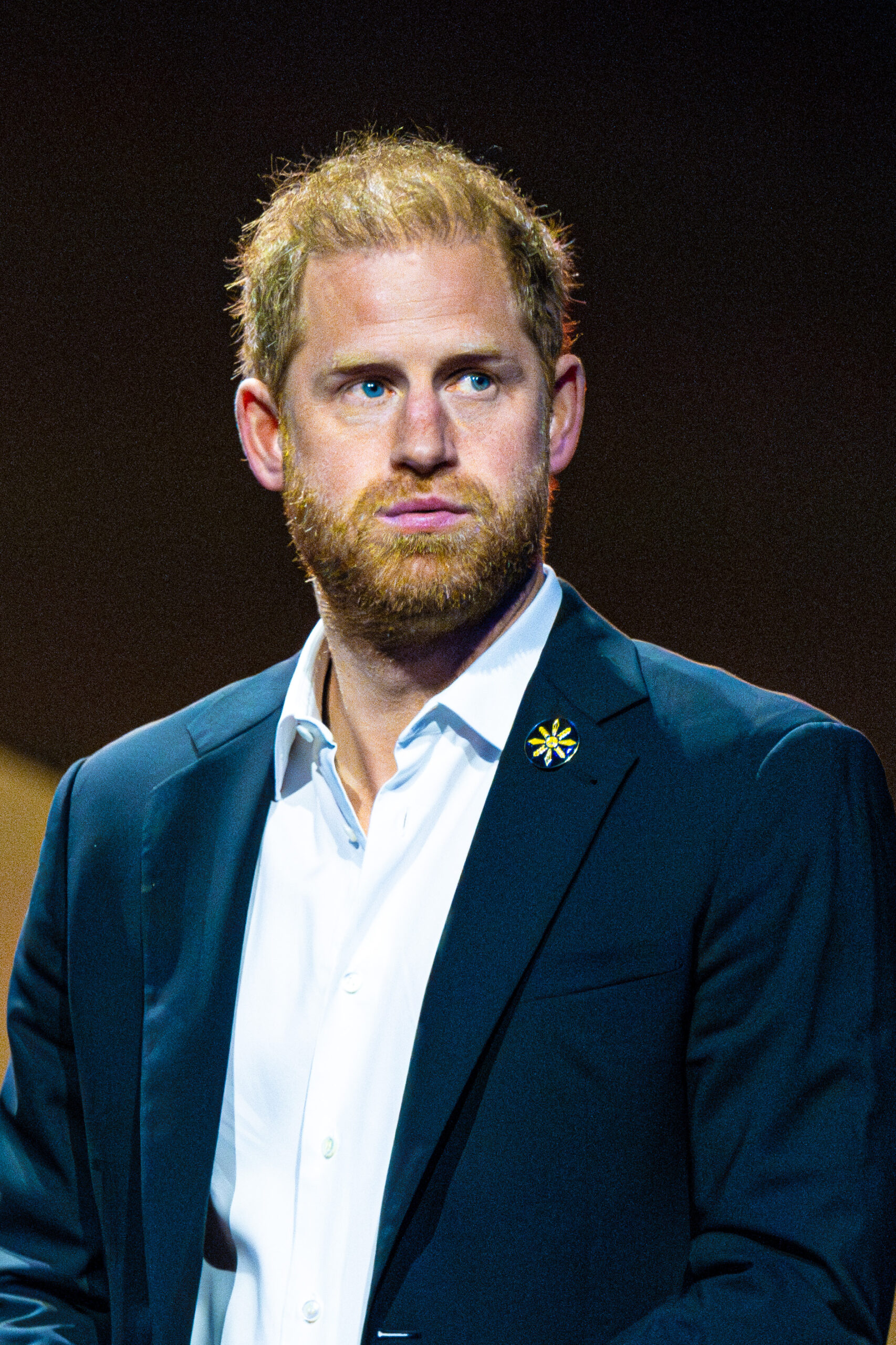 Prince Harry in blue blazer at Invictus Games