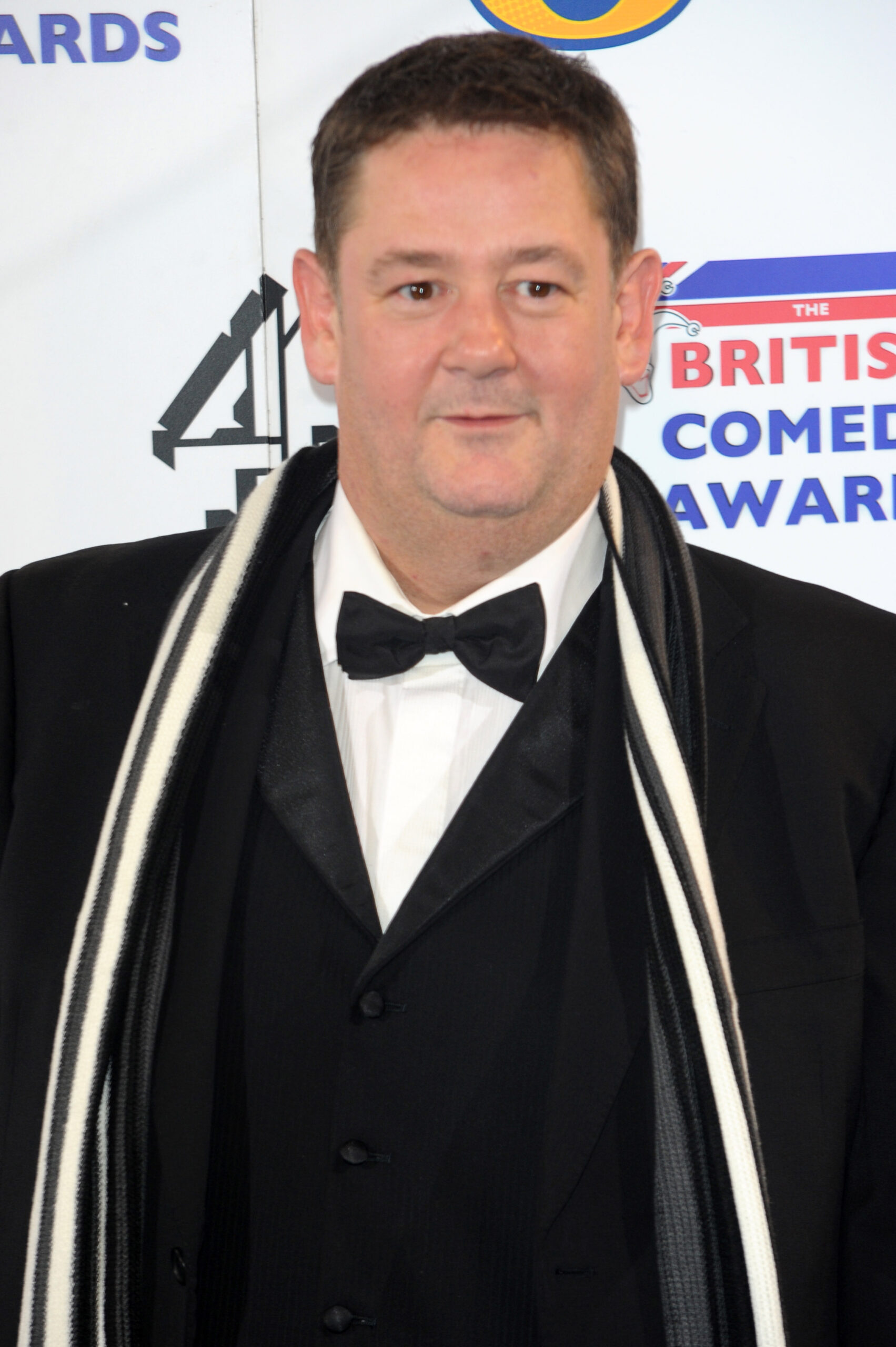 Johnny Vegas on the red carpet 