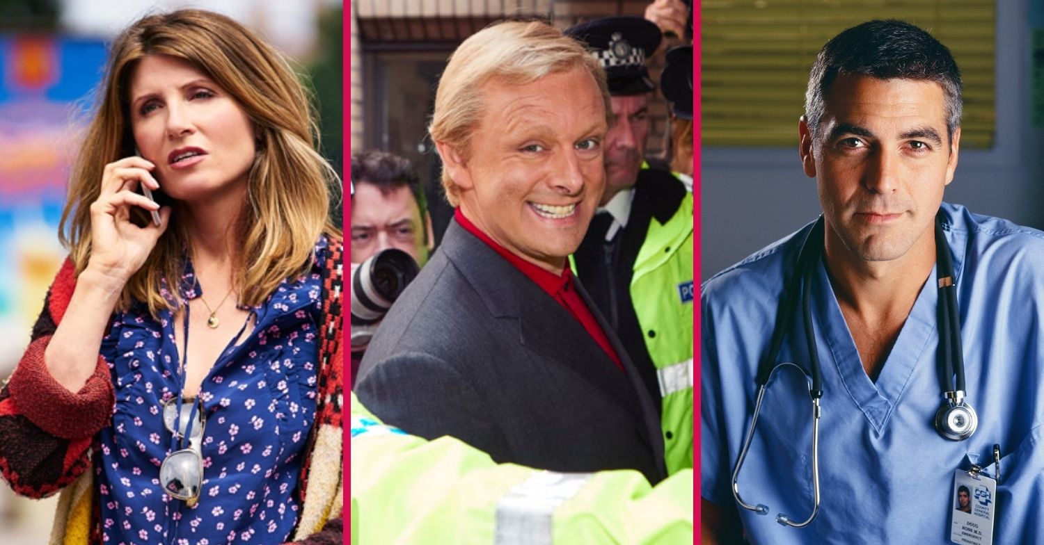 Sharon Horgan in Catastrophe, Michael Sheen in Quiz, and George Clooney in ER