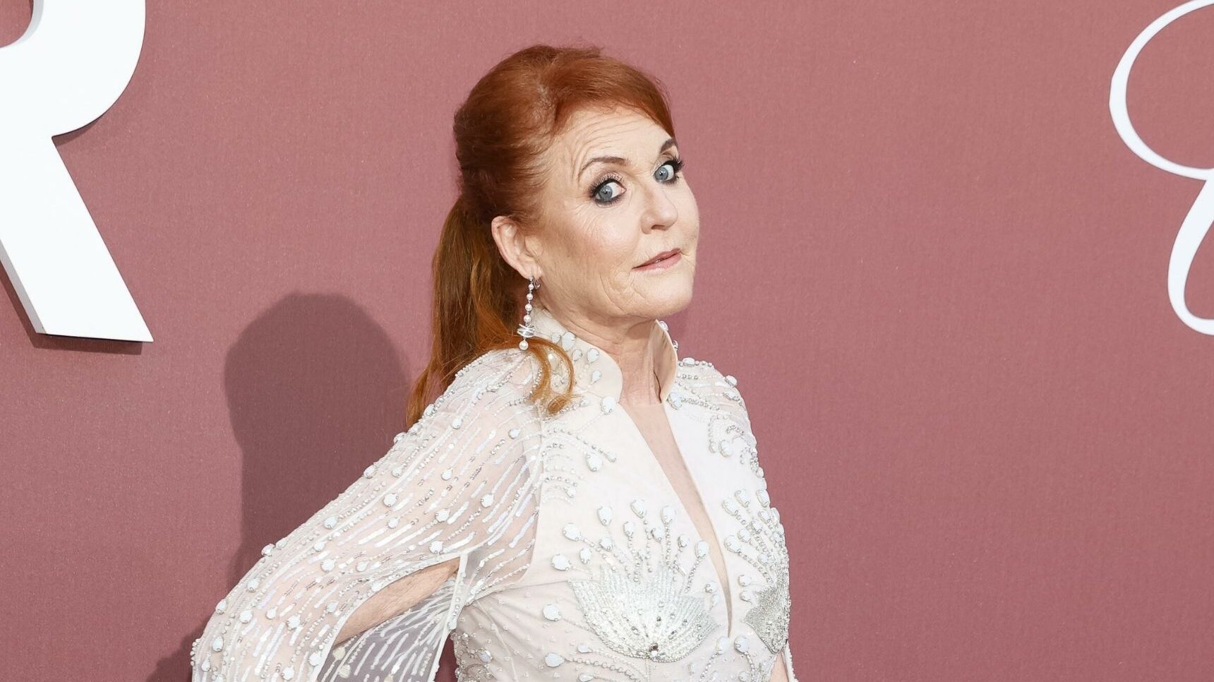 Sarah Ferguson on ther red carpet