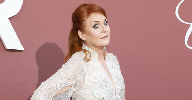 Sarah Ferguson on ther red carpet