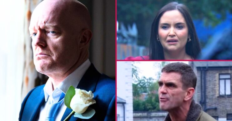Composite image of Max, Lauren and Jack on EastEnders (Credit: BBC/Composite: ED!)