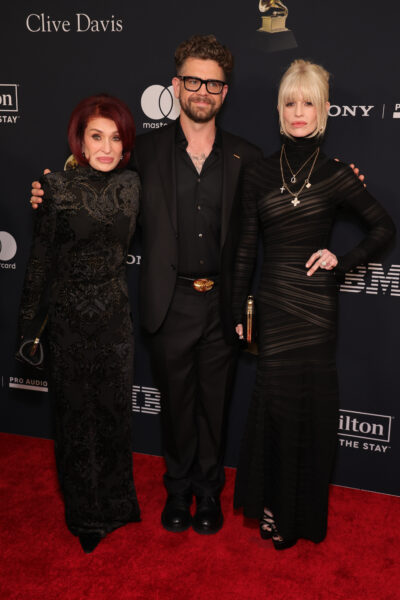 Sharon, Jack and Kelly Osbourne on the Grammys red carpet