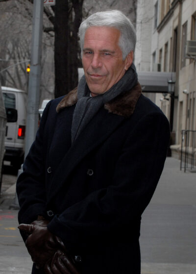 Jeffrey Epstein looking into camera