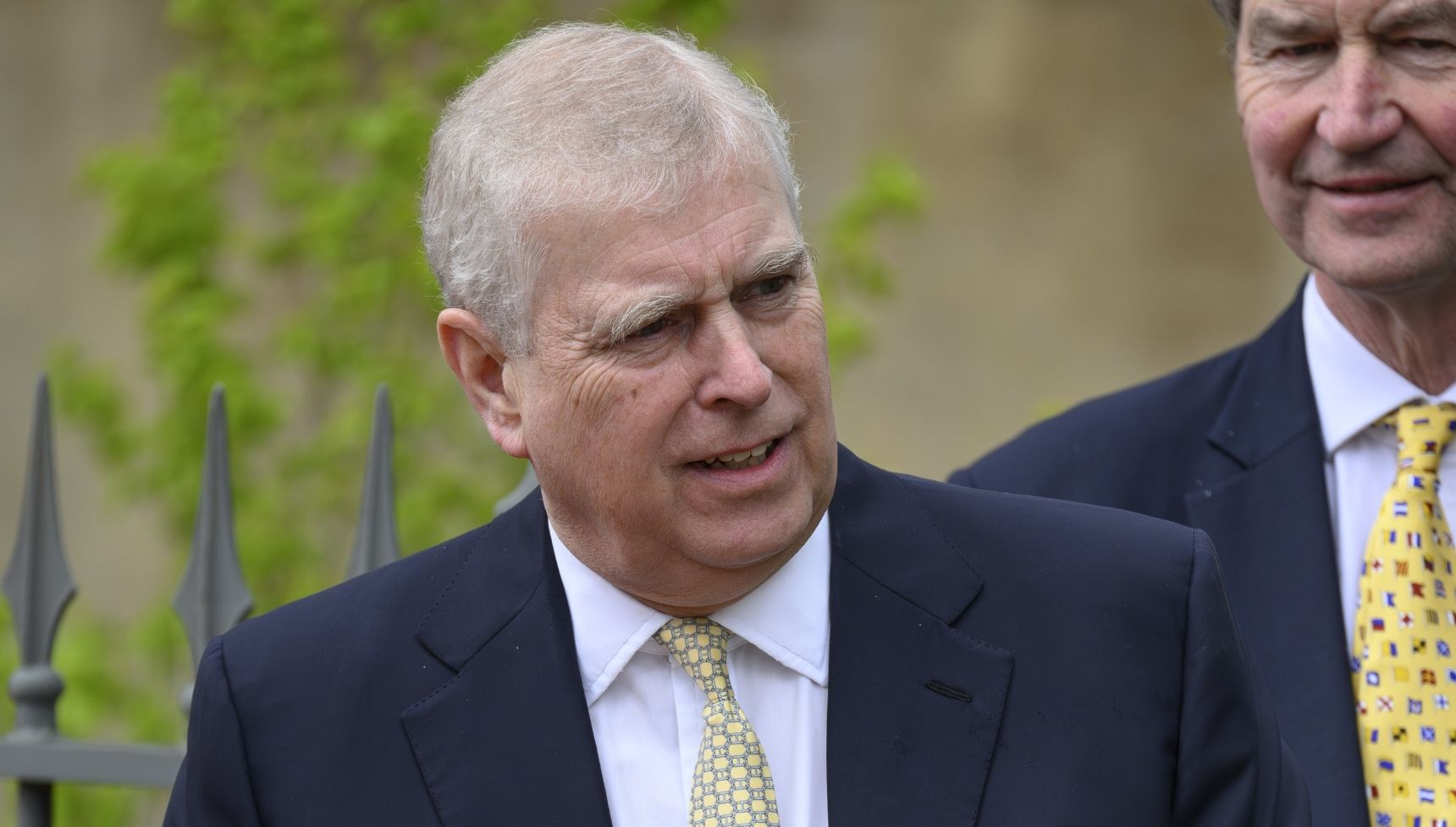 Andrew Mountbatten-Windsor in suit at royal Easter service