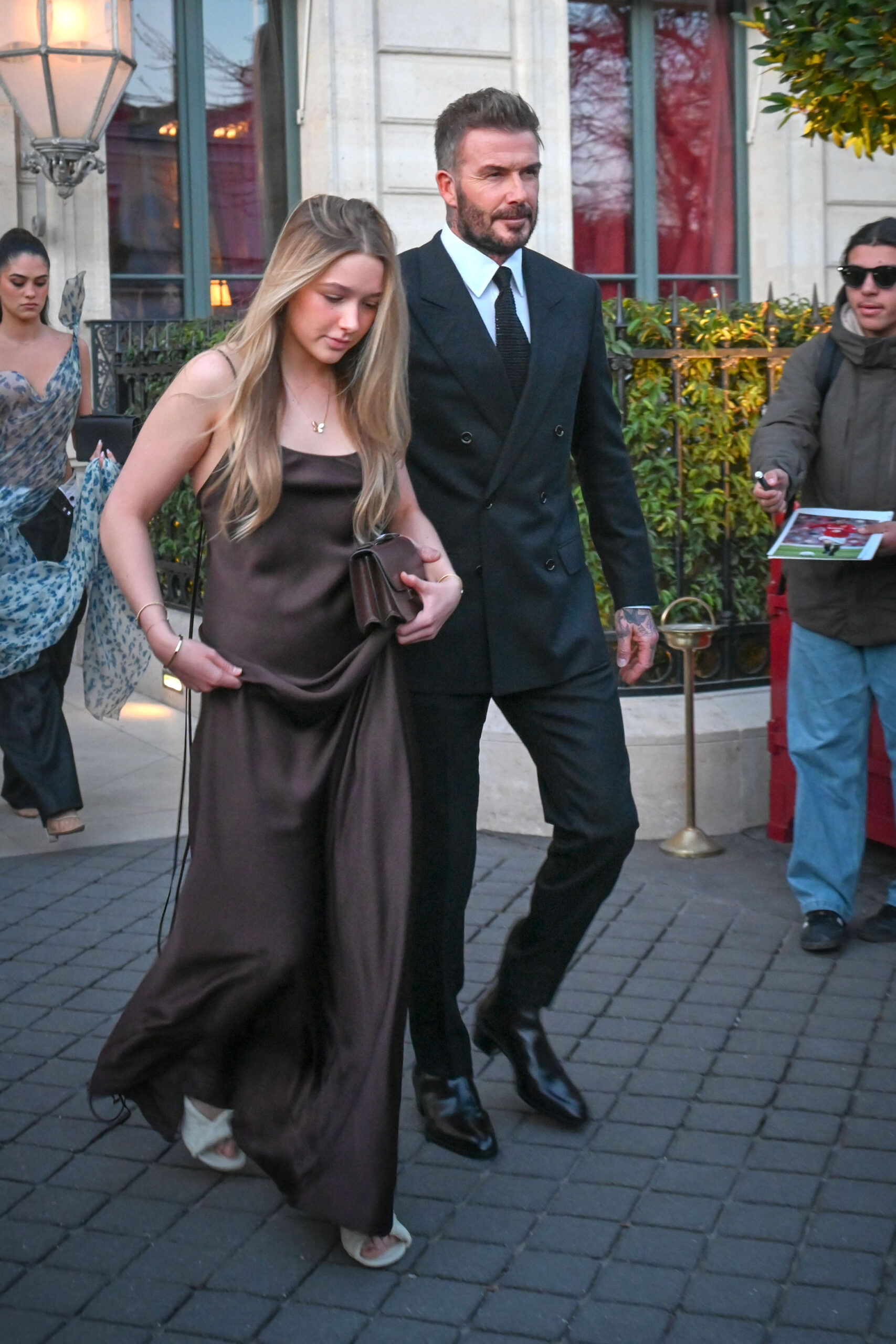 Harper and David Beckham 