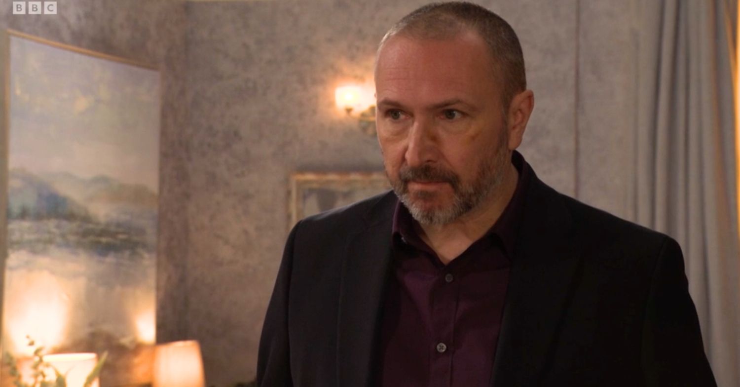 Ross looking cross in EastEnders