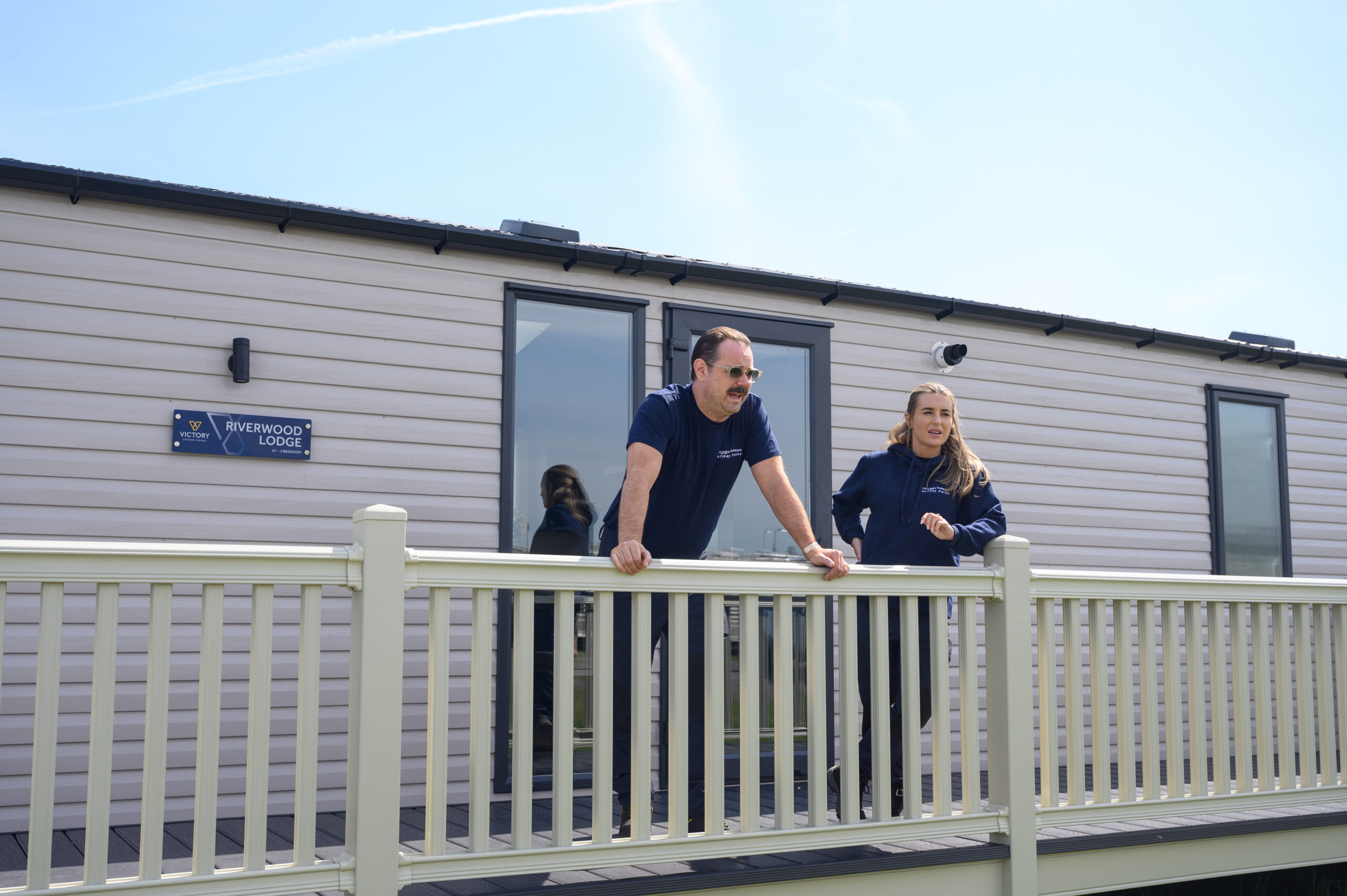Danny and Dani Dyer at their caravan park