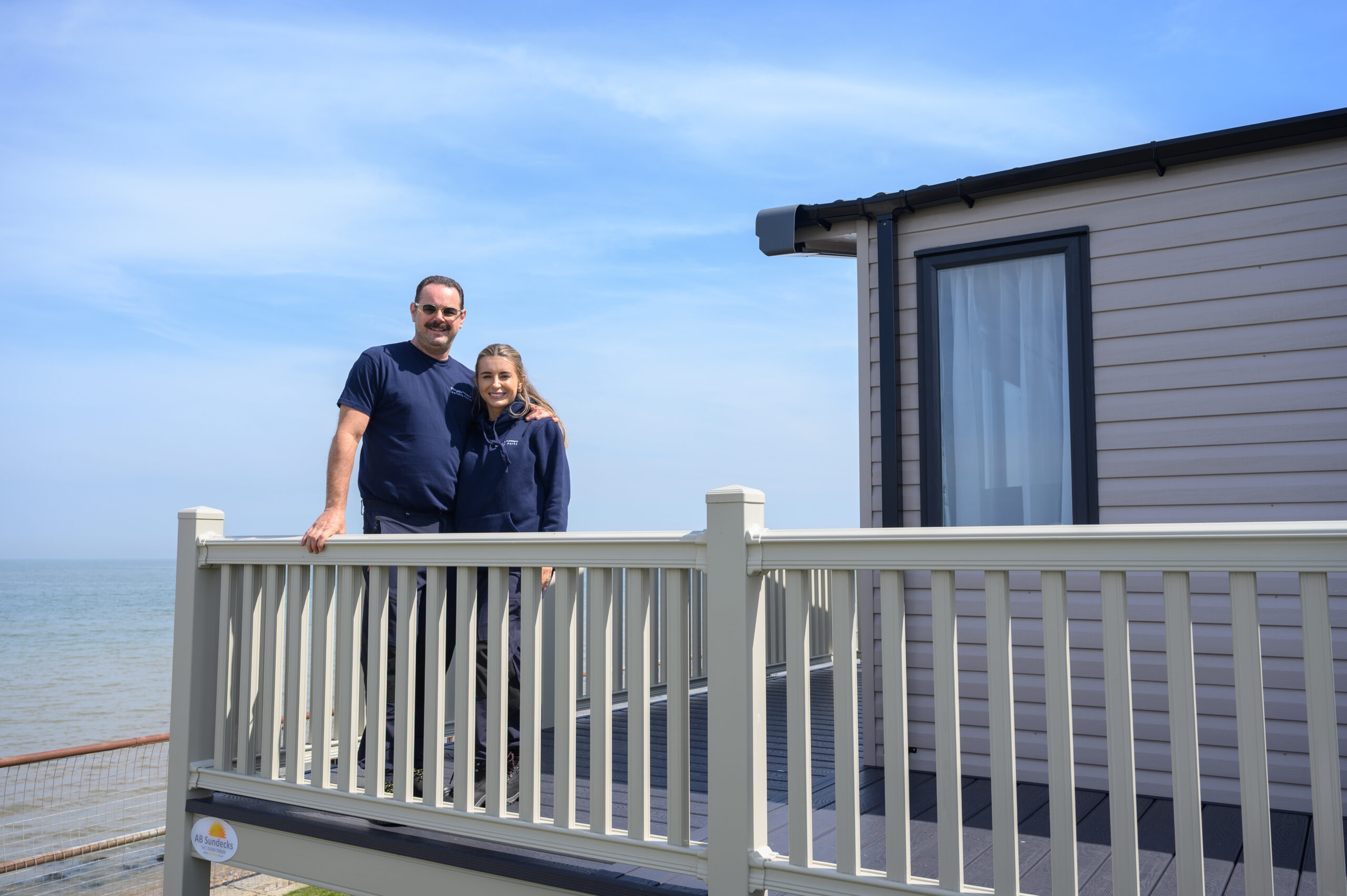 Danny and Dani Dyer at their caravan park