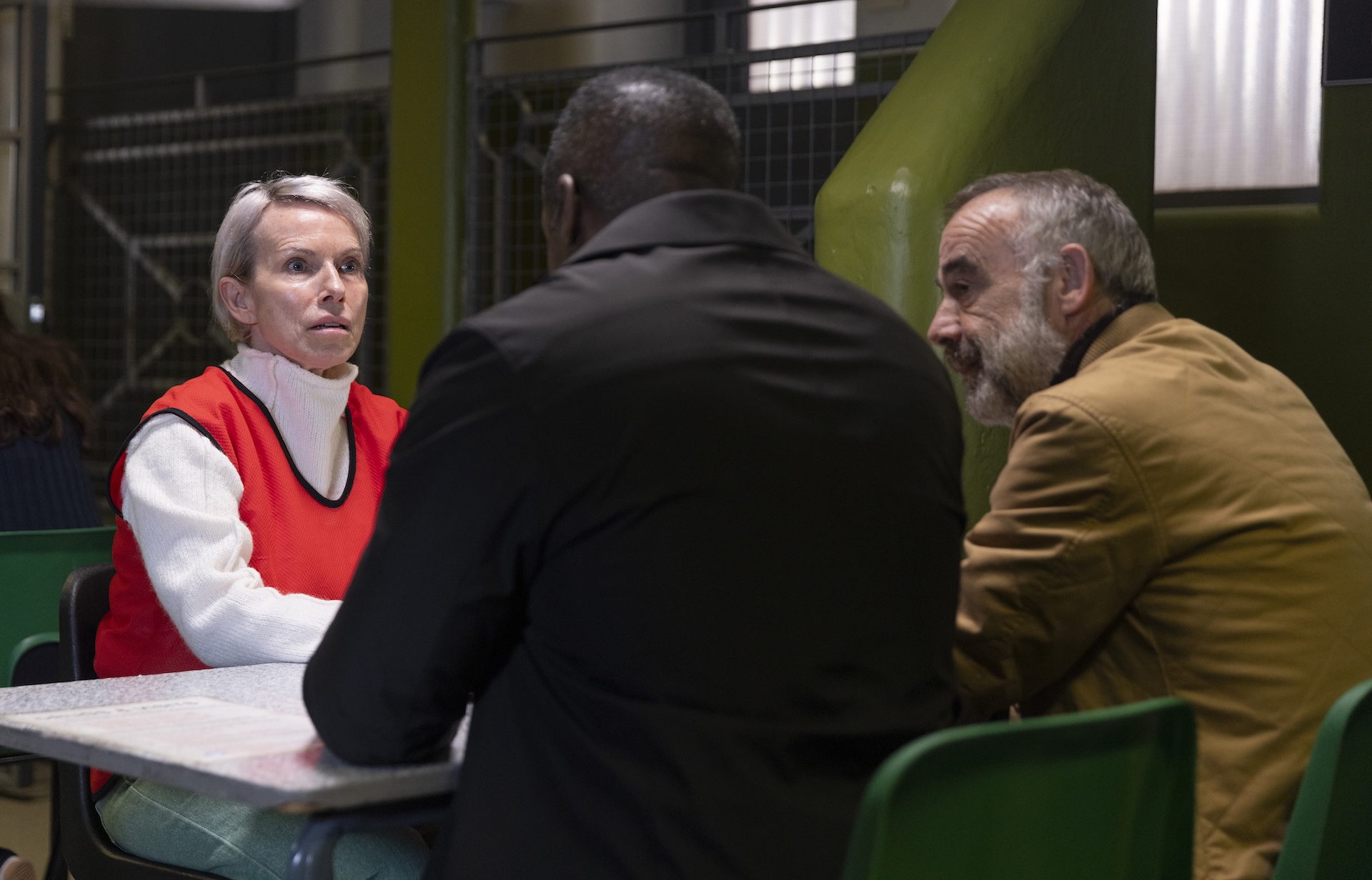 Ronnie and Kevin visiting Debbie in prison