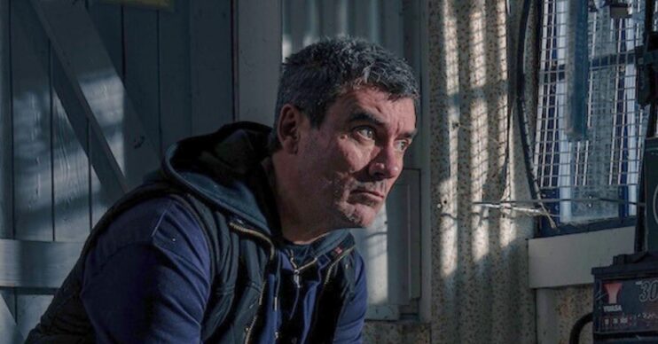 Cain brooding in Emmerdale (Credit: ITV)