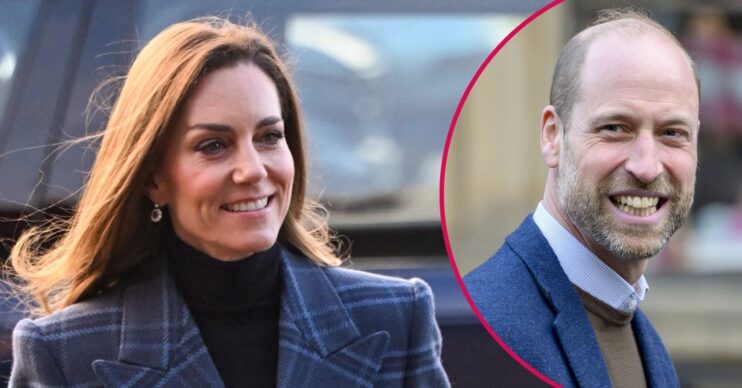 ED composite of Kate Middleton and Prince William smiling on Scotland visit
