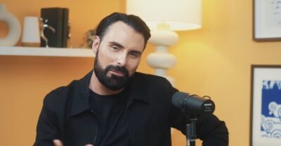 Rylan Clark on a podcast