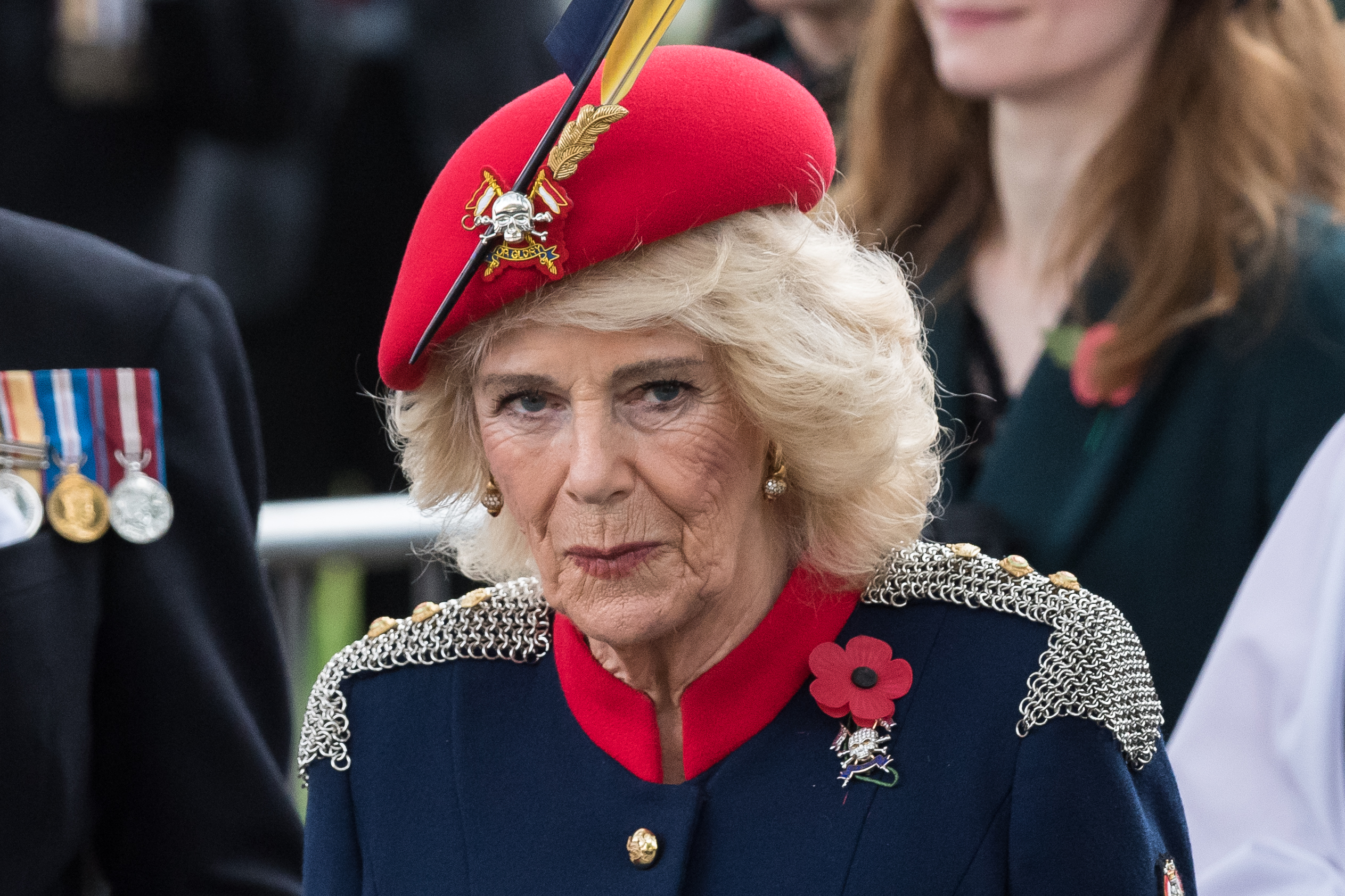 Queen Camilla at Remembrance event