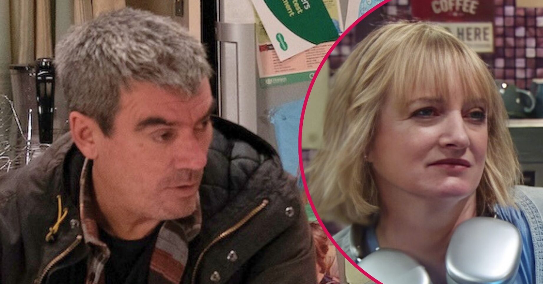 Cain and Nicola in Emmerdale split pic (Credit: ITV/Comp ED!)