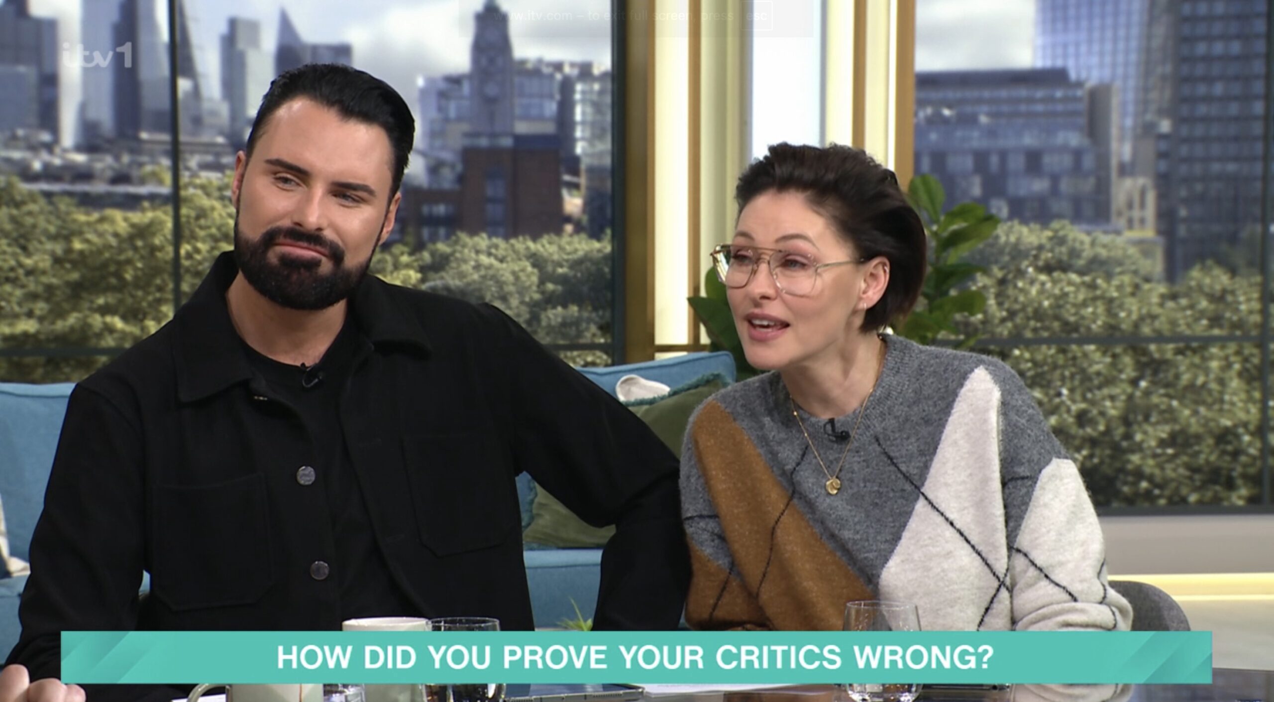Rylan Clark and Emma Willis on This Morning