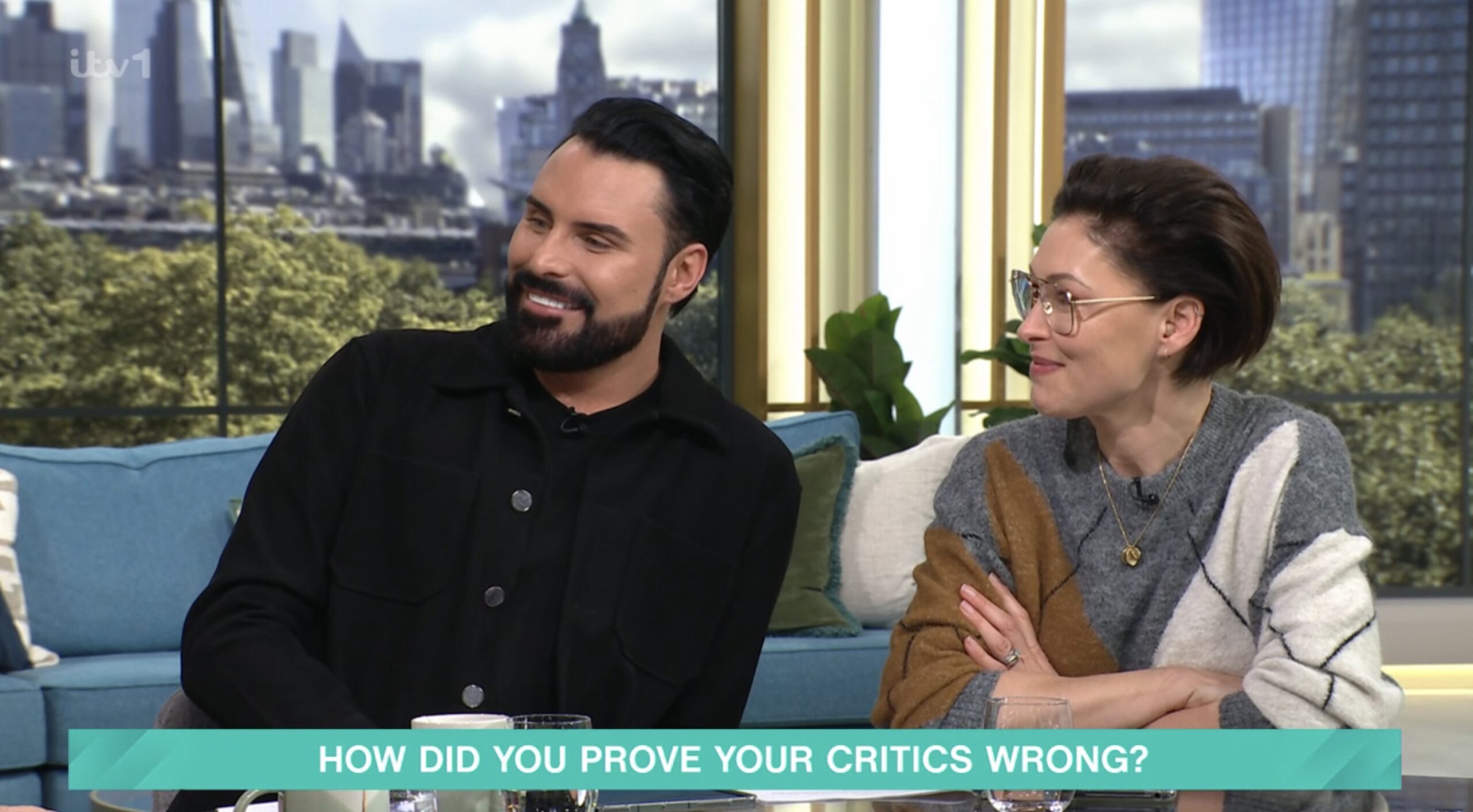 Rylan Clark and Emma Willis on This Morning