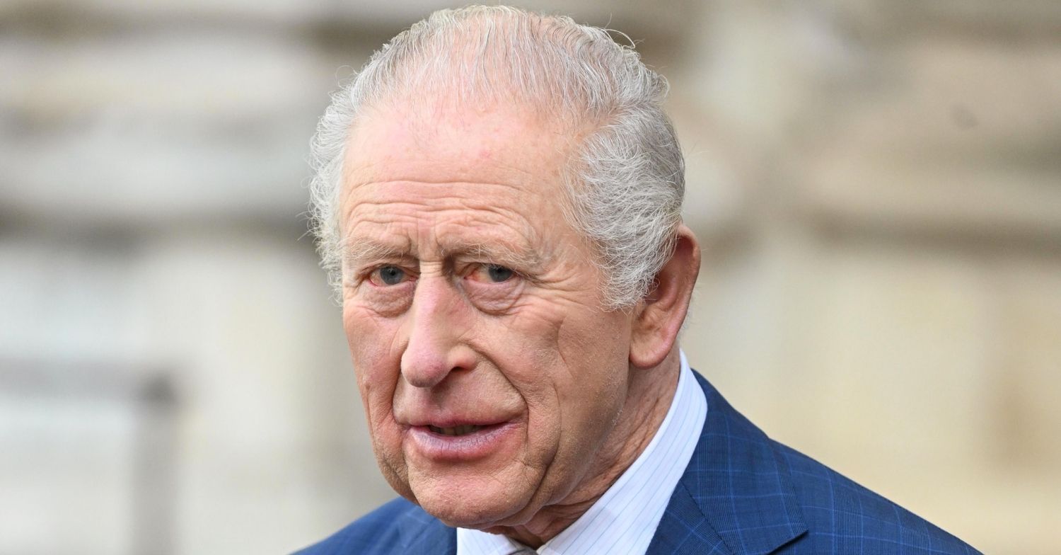 King Charles looking serious