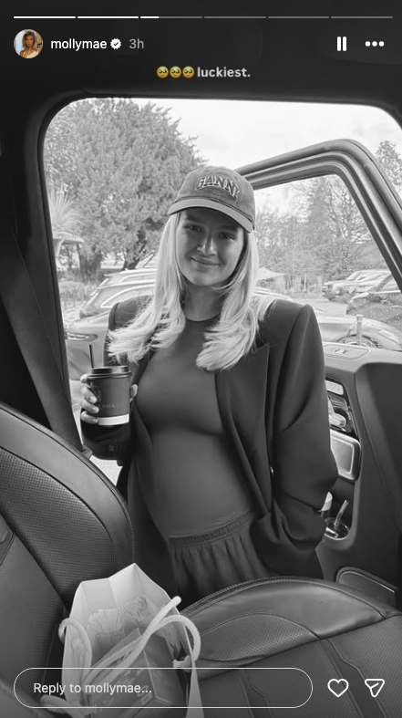 Molly-Mae Hague showing off her baby bump
