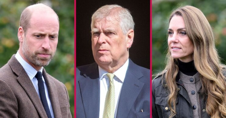 ED composite of Prince William, Andrew Mountbatten-Windsor and Kate Middleton