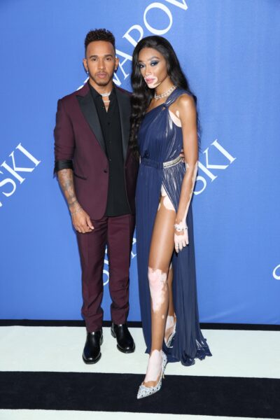 Lewis Hamilton and Winnie Harlow
