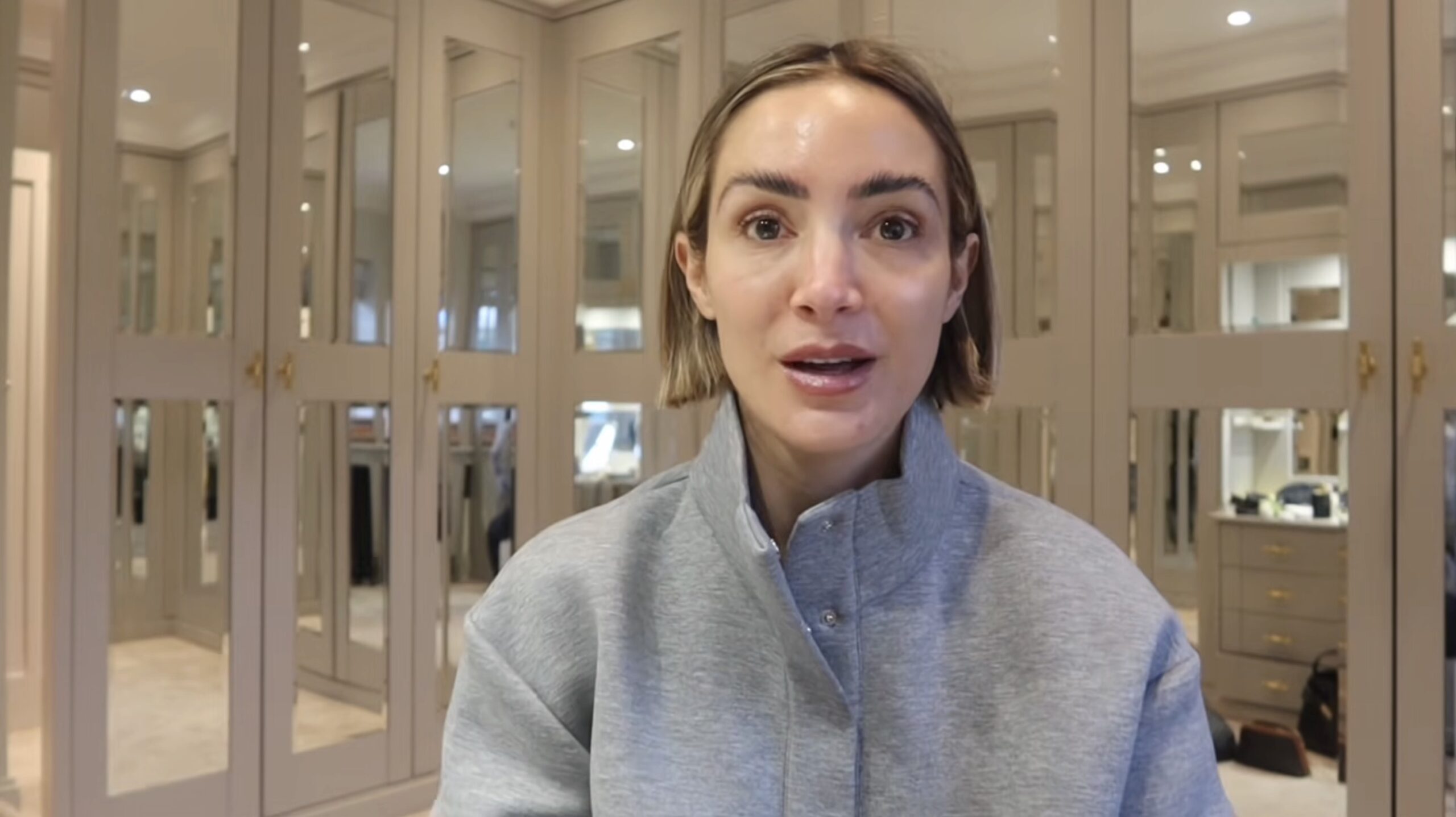 Frankie Bridge looking in front