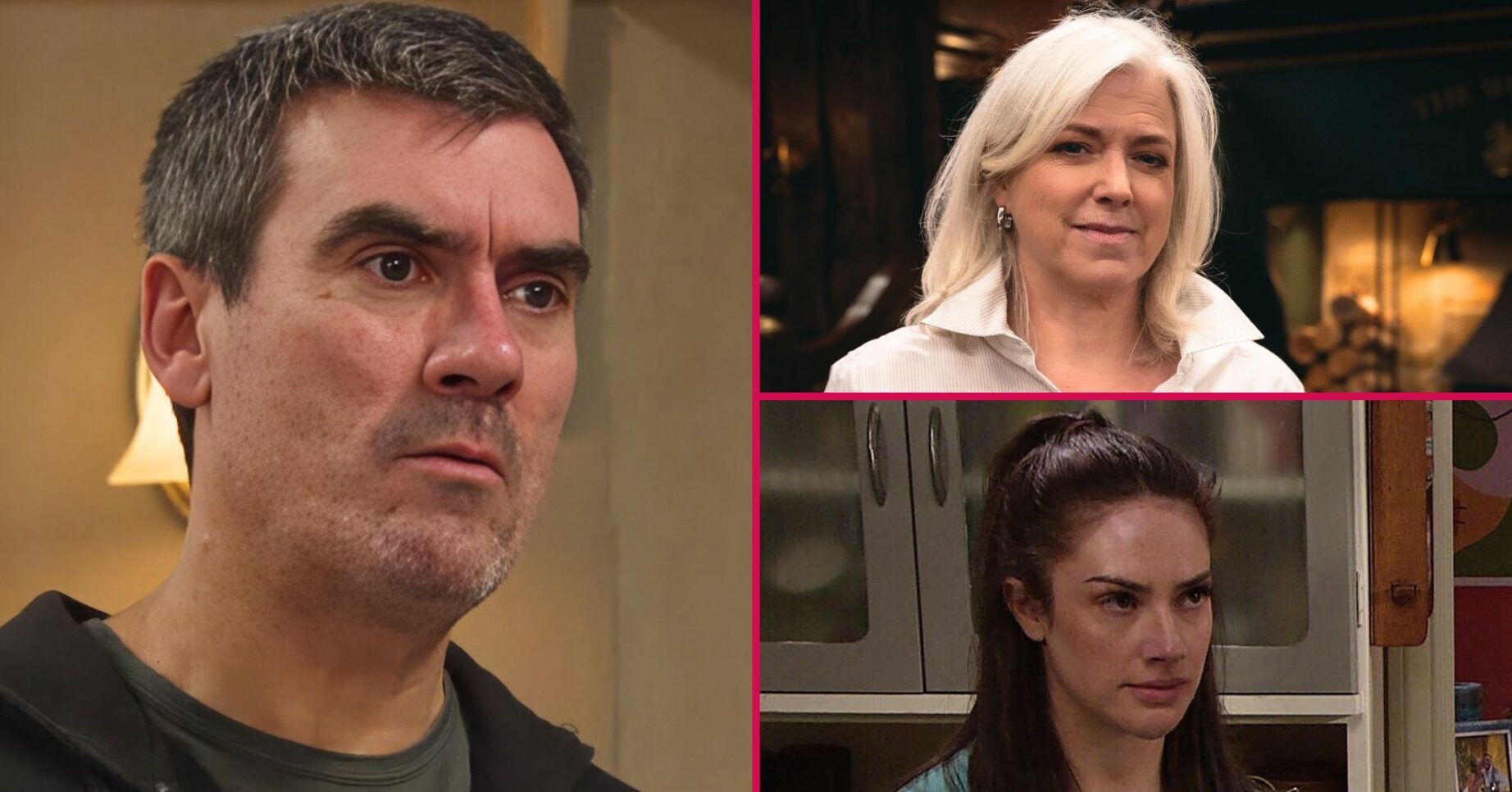 Cain, Dr Todd and Victoria in Emmerdale (Credit: ITV/Comp ED!)