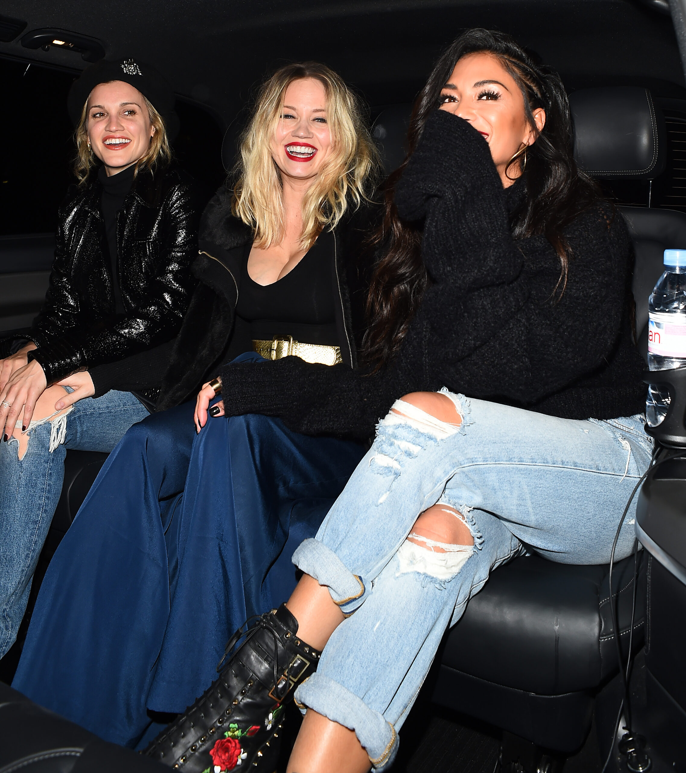 Ashley Roberts, Kimberly Wyatt and Nicole Scherzinger smiling