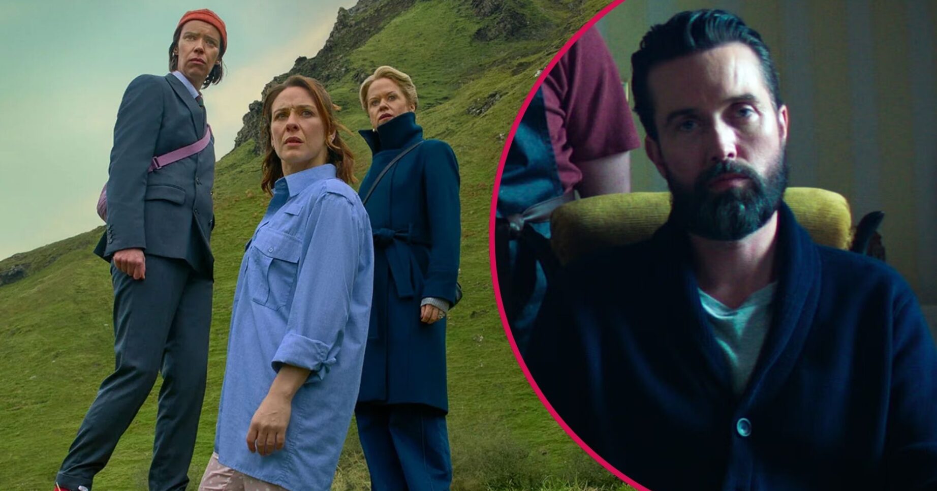 Saoirse, Dara, and Robyn from How to Get to Heaven from Belfast and Emmett J. Scanlan