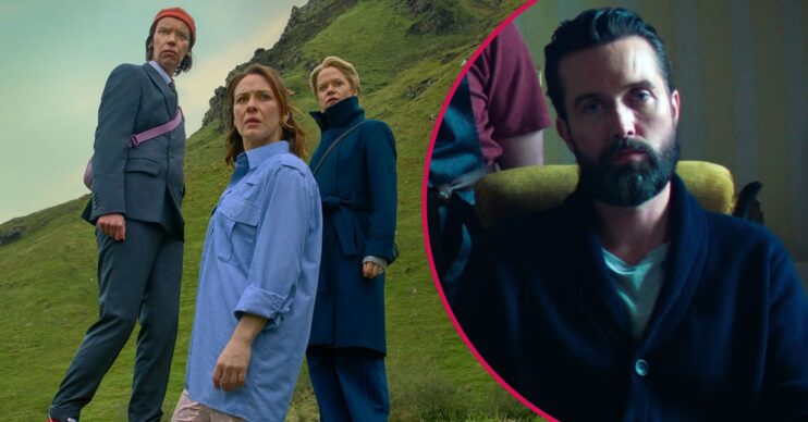 Saoirse, Dara, and Robyn from How to Get to Heaven from Belfast and Emmett J. Scanlan