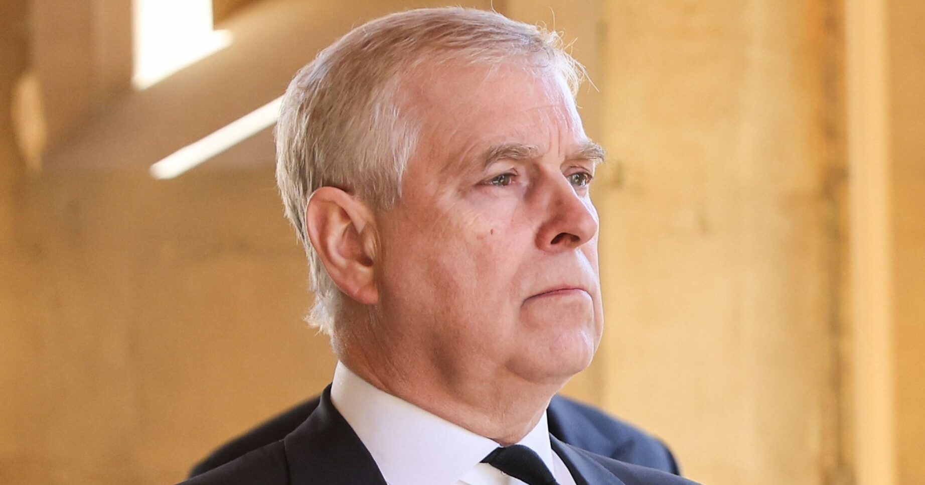 Andrew Mountbatten-Windsor frowning