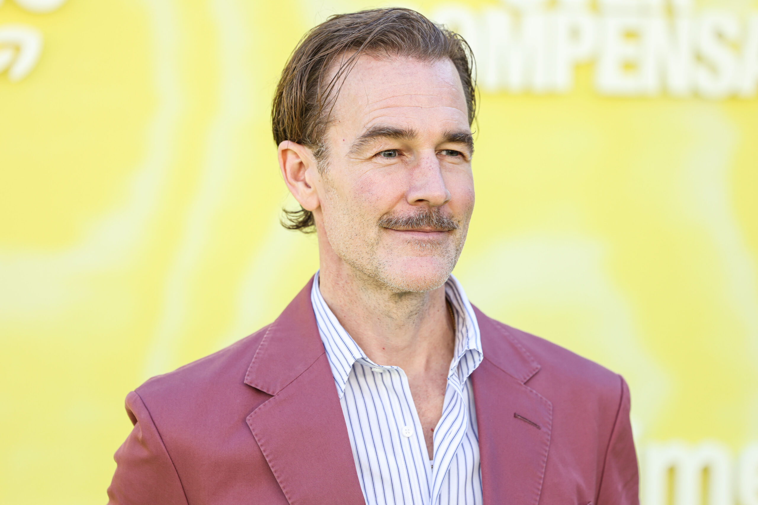 James Van Der Beek at an event before death