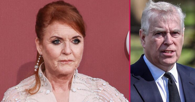 ED composite of Sarah Ferguson and Andrew Mountbatten-Windsor with serious expressions