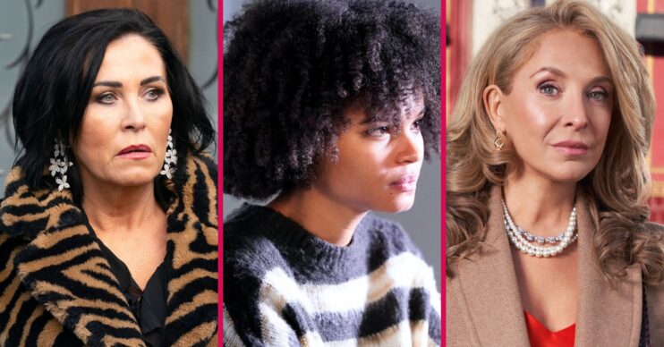 Kat, Chrissie and Jasmine split image