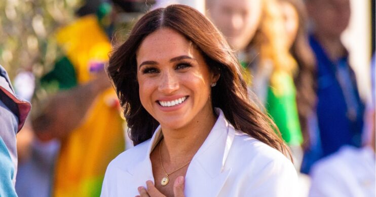 Meghan Markle smiling at the Invictus Games