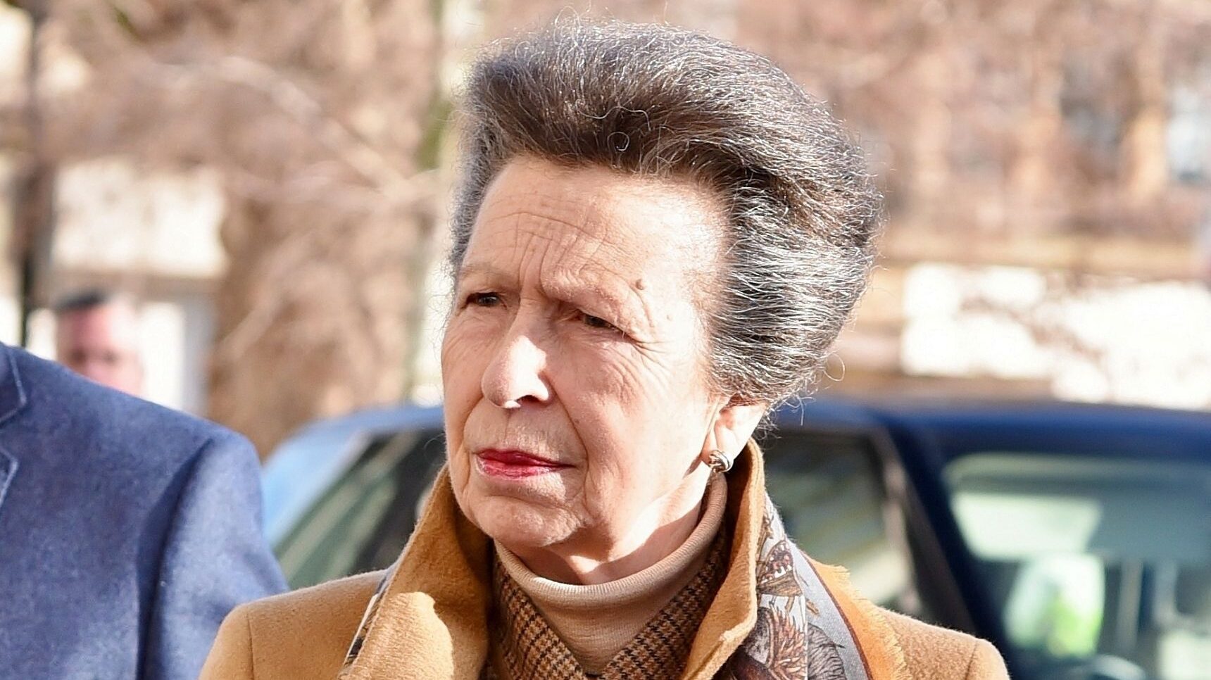 Princess Anne frowning