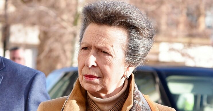 Princess Anne frowning