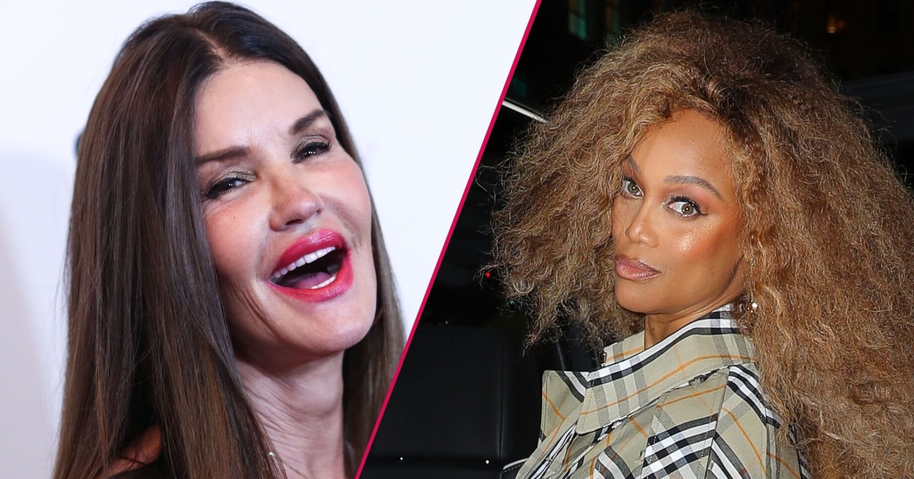 Janice Dickinson and Tyra Banks