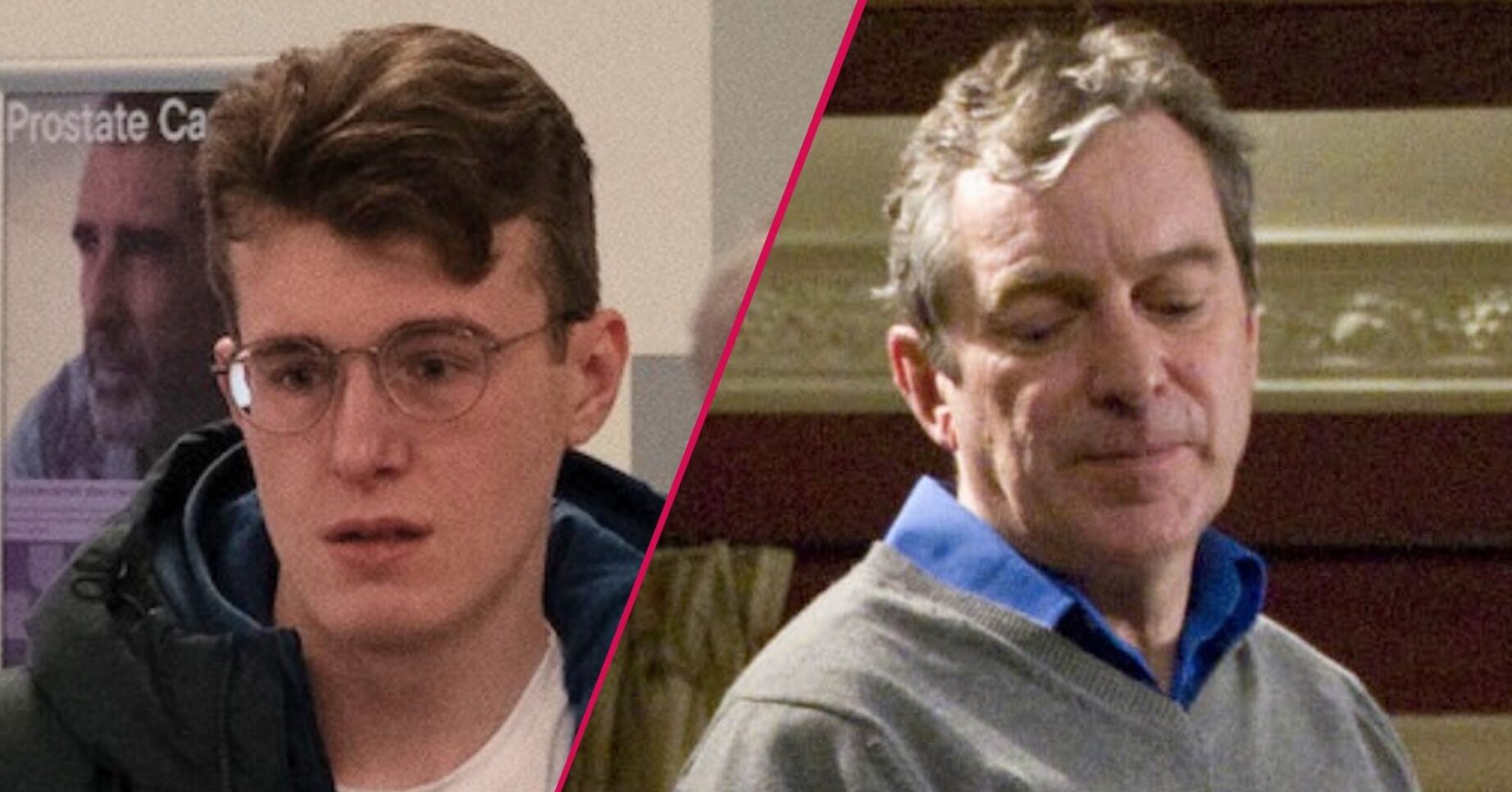 Arthur and Ashley Thomas in Emmerdale split pic (Credit: ITV/Shutterstock/Comp ED!)